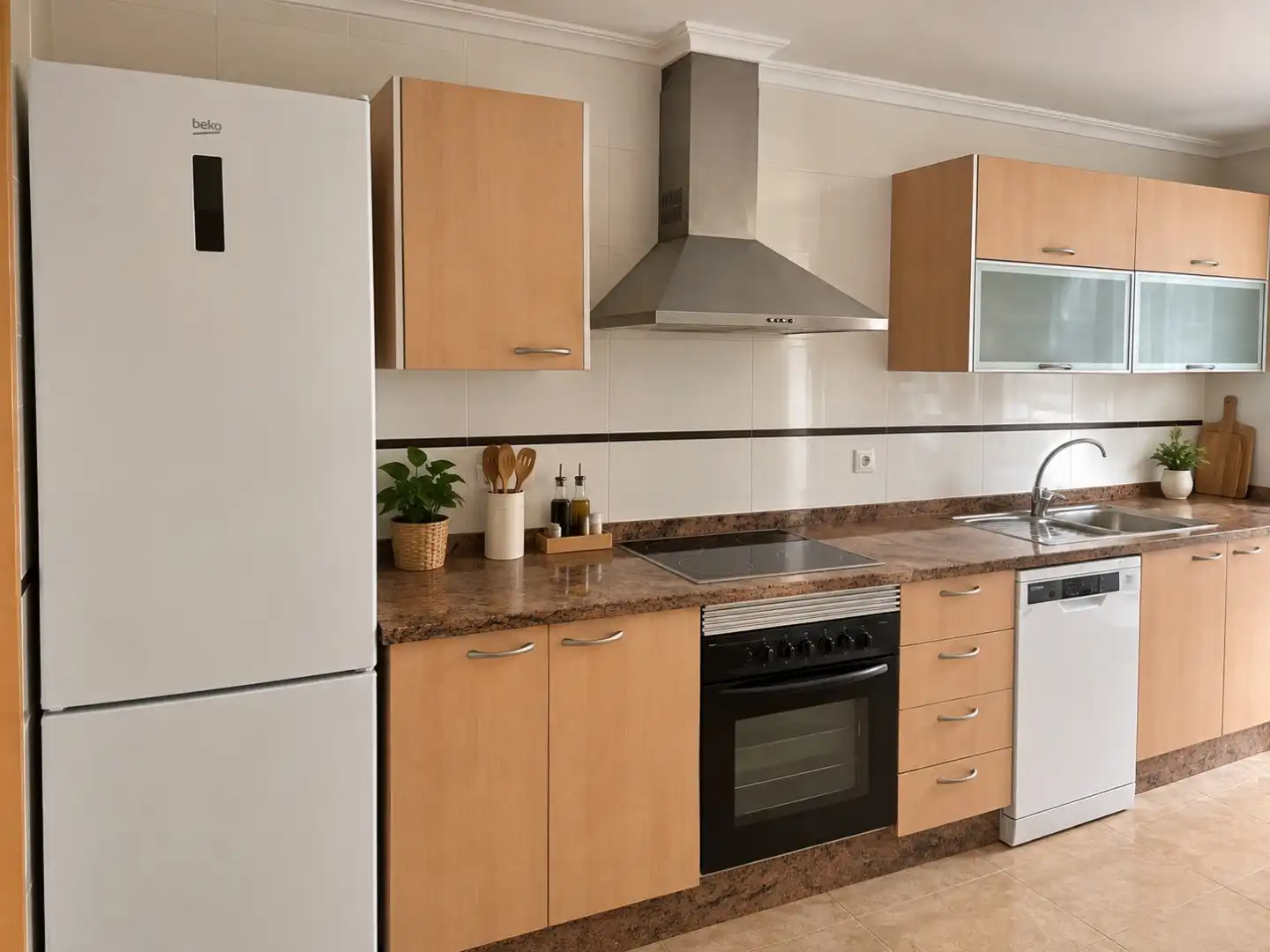 Küche von Wohnung zur Miete in Torrent mit Klimaanlage und Balkon