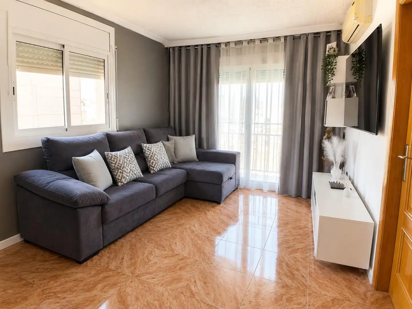 Sala d'estar de Pis en venda en Mollet del Vallès amb Aire condicionat, Calefacció i Balcó