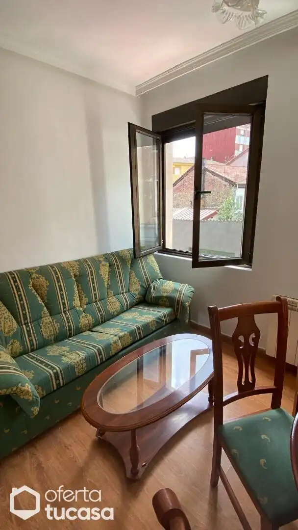 Sala d'estar de Pis de lloguer en Langreo amb Calefacció, Forn i Rentadora