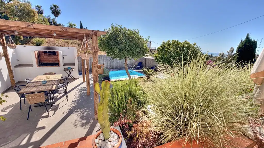 Terrassa de Finca rústica en venda en Vélez-Málaga amb Aire condicionat, Jardí privat i Terrassa