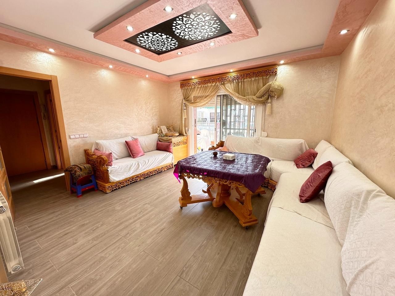 Living room of Attic for sale in Pineda de Mar  with Heating, Parquet flooring and Terrace