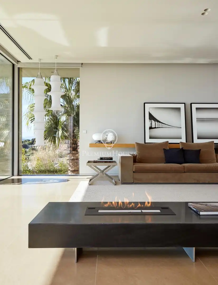 Sala de estar de Casa o chalet de alquiler en Lloret de Mar con Calefacción, Jardín privado y Piscina
