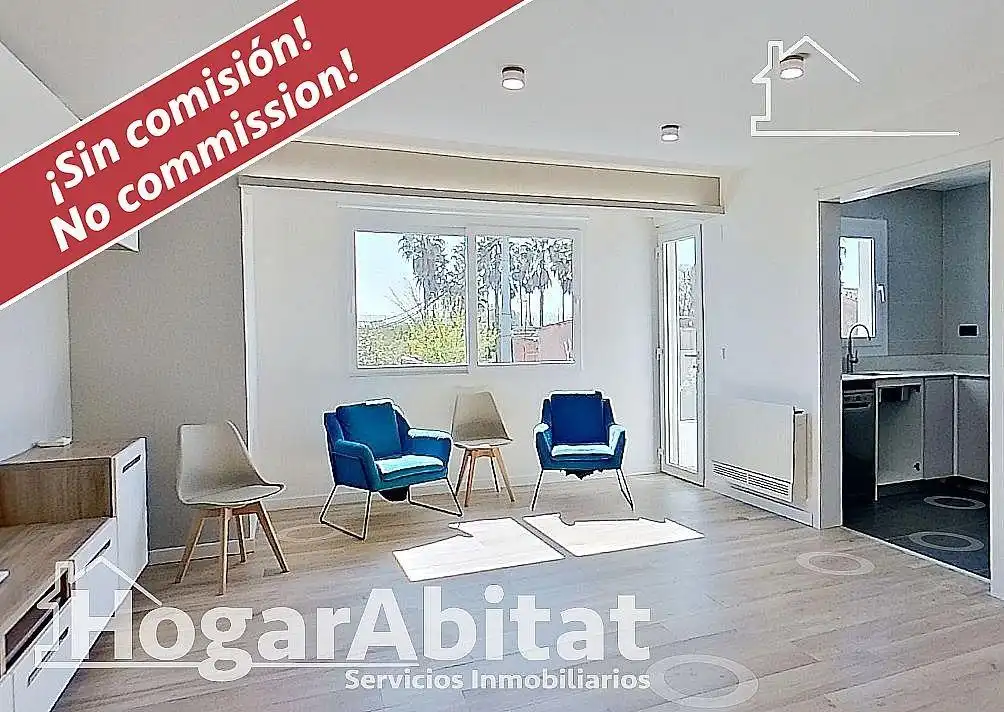 Sala de estar de Casa o chalet en venta en Benimuslem con Aire acondicionado, Calefacción y Terraza