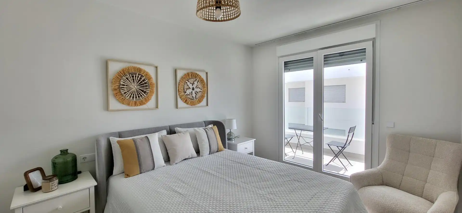 Dormitori de Apartament de lloguer en Marbella amb Aire condicionat, Calefacció i Terrassa