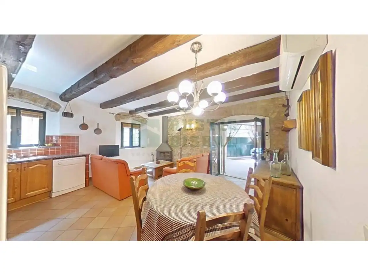 Dining room of Apartments for rent in Palau-sator  with Air Conditioner, Heating and Furnished