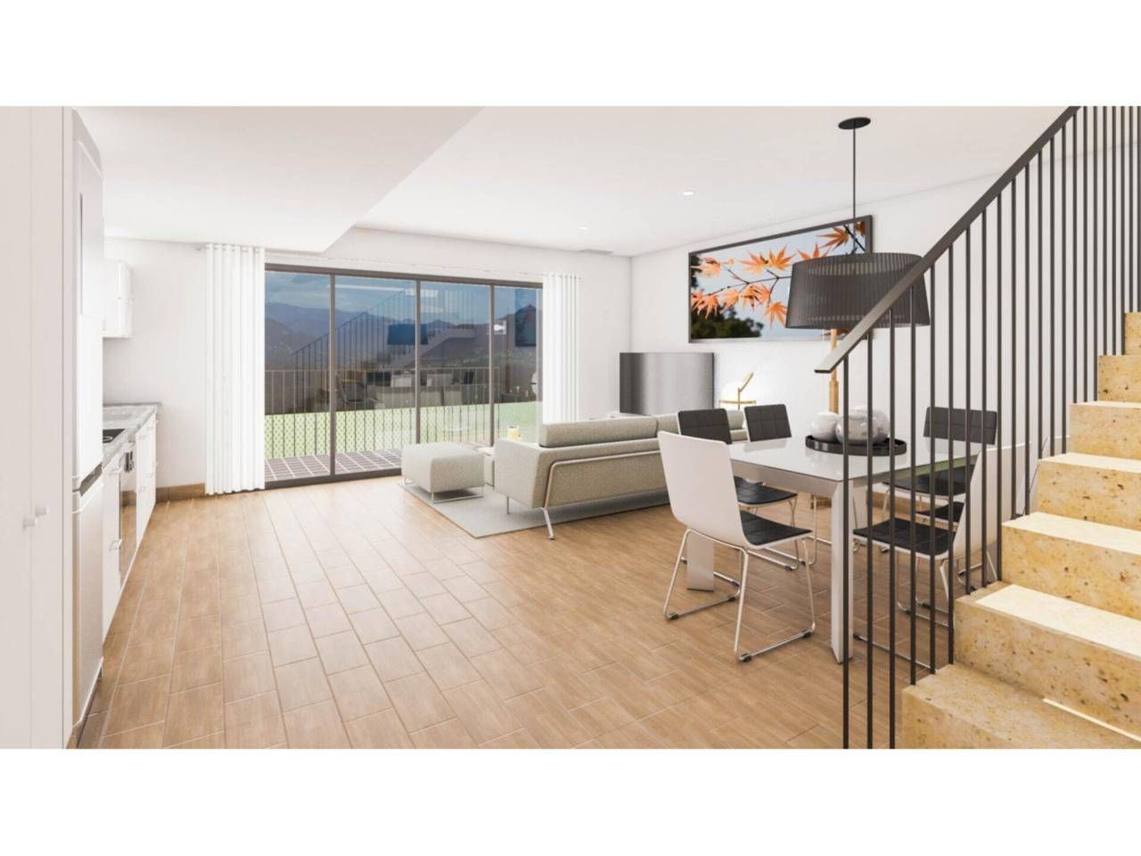 Living room of Single-family semi-detached for sale in Vilalba Sasserra  with Air Conditioner, Private garden and Terrace