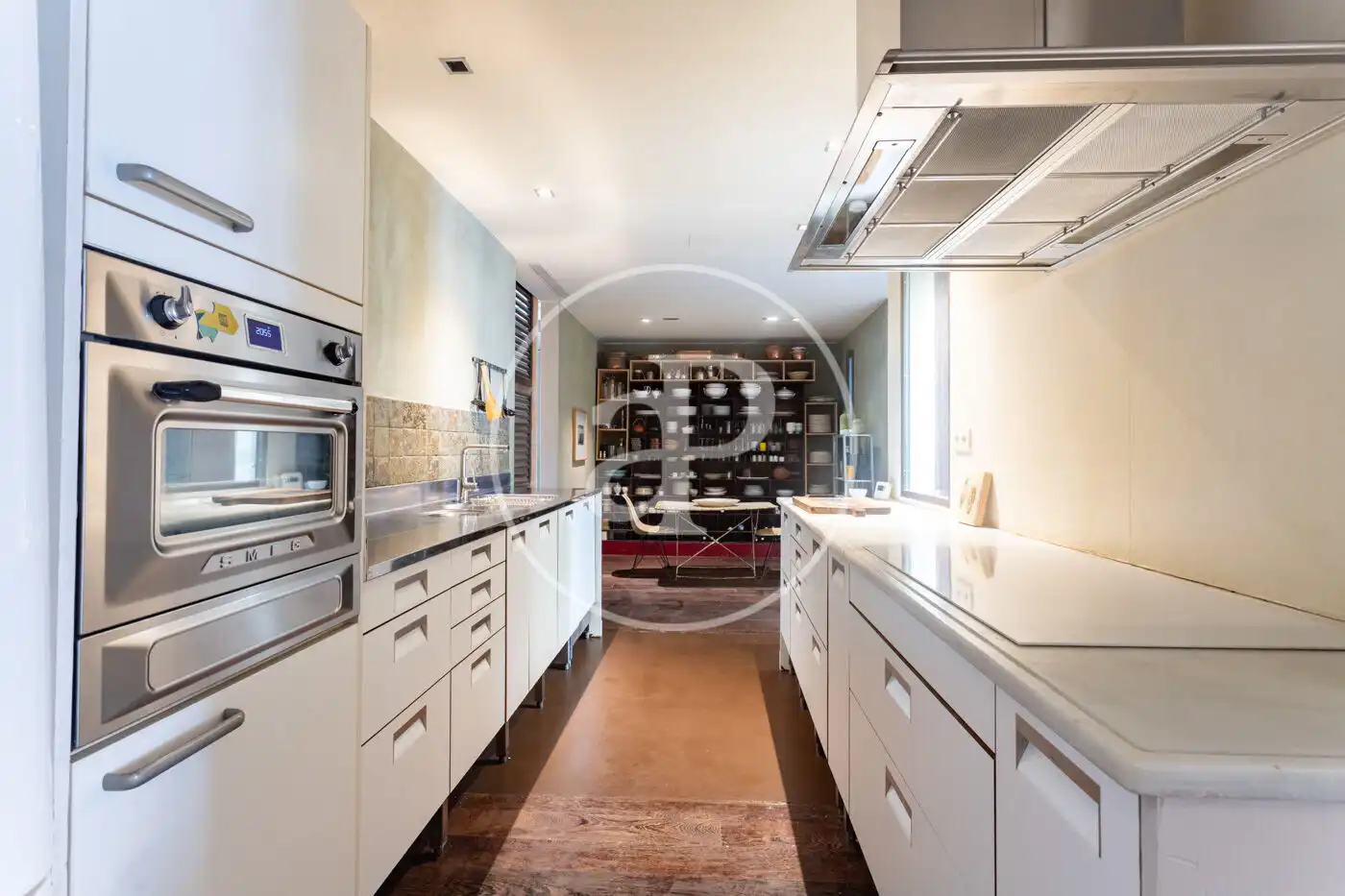 Cocina de Piso de alquiler en Barcelona con Calefacción, Amueblado y Balcón