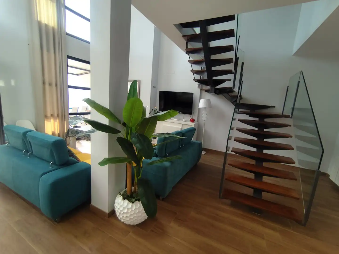 Living room of Houses for sale in Úbeda  with Air Conditioner, Heating and Parquet flooring