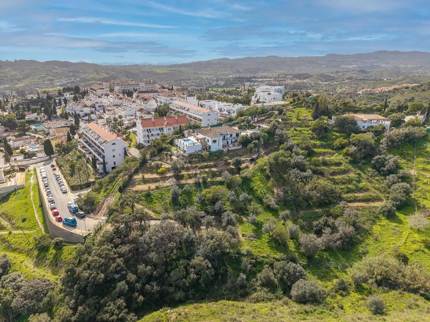 Vista exterior de Casa o xalet en venda en Mijas amb Aire condicionat, Calefacció i Jardí privat