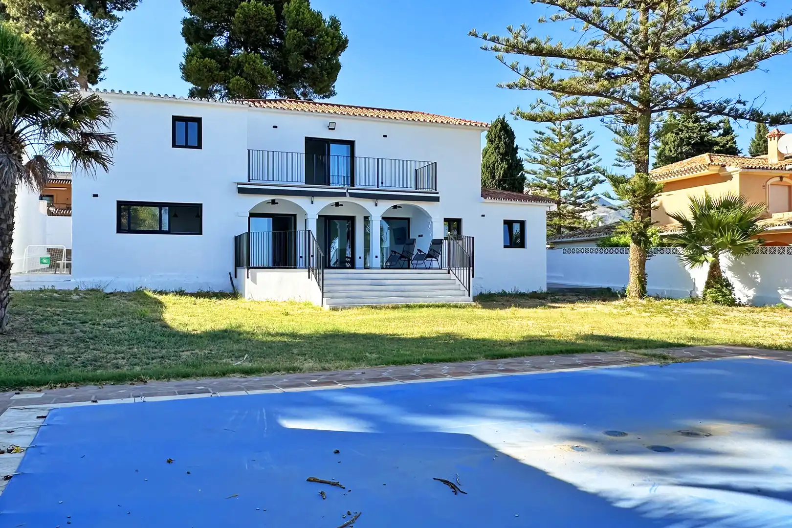 Außenansicht von Haus oder Chalet zum Verkauf in Mijas mit Heizung, Privatgarten und Terrasse