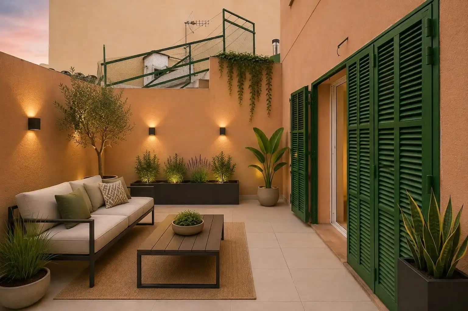 Terraza de Casa adosada en venta en  Palma de Mallorca con Trastero