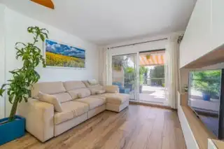 Living room of Flat for sale in Palau-saverdera  with Air Conditioner, Private garden and Terrace
