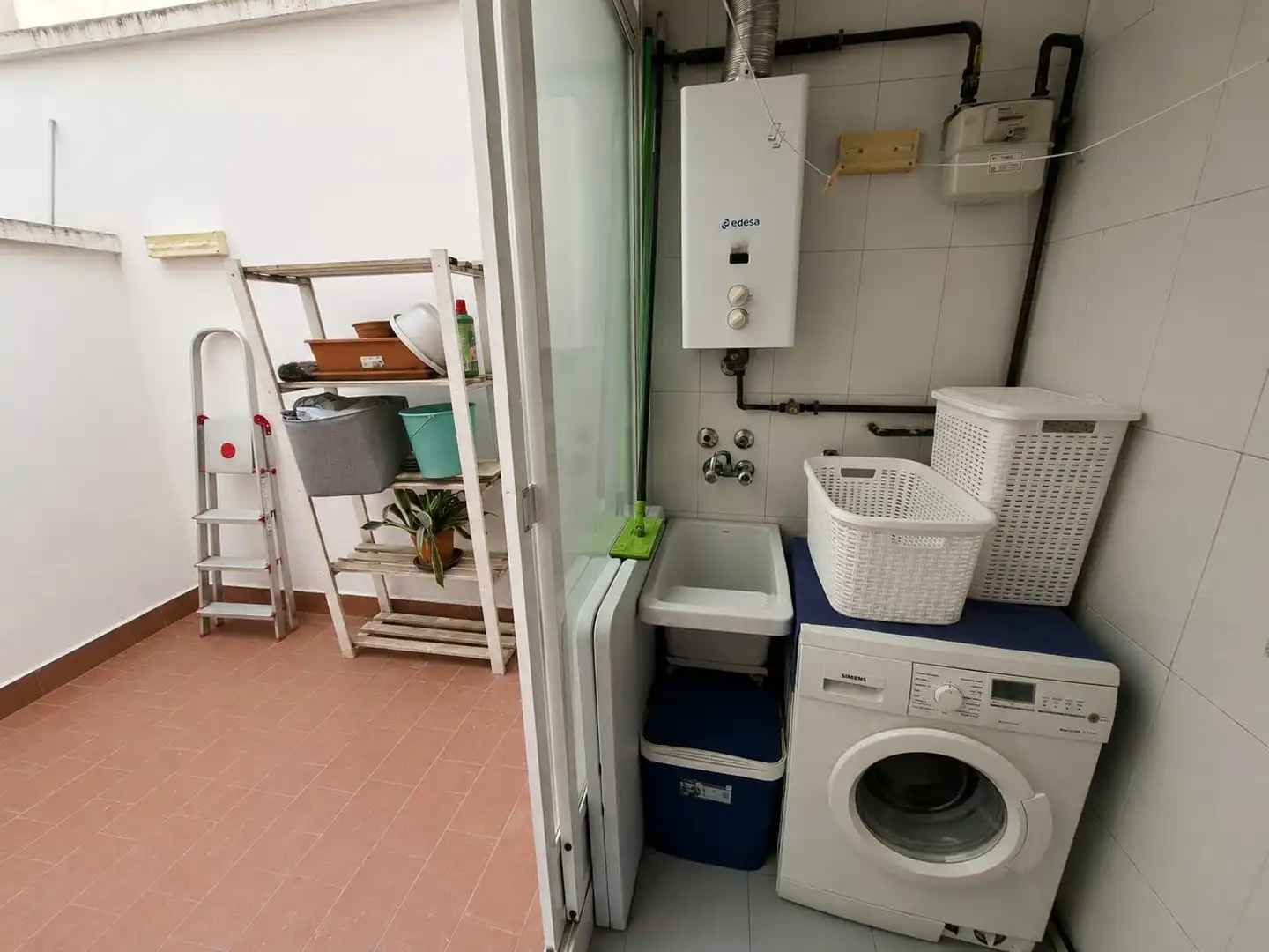 Küche von Wohnung zur Miete in Murcia mit Klimaanlage, Abstellraum und Möbliert