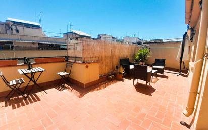 Terrace of Attic to rent in  Barcelona Capital  with Terrace, Furnished and Oven