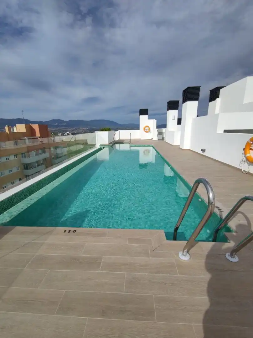 Schwimmbecken von Wohnung zur Miete in Málaga Capital mit Terrasse, Möbliert und Ofen