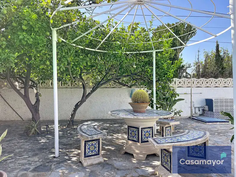 Terrassa de Casa o xalet en venda en Sant Joan d'Alacant amb Aire condicionat, Jardí privat i Piscina