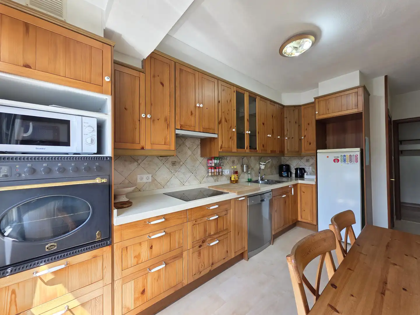 Kitchen of Flat for rent in Siero  with Heating, Storage room and Furnished