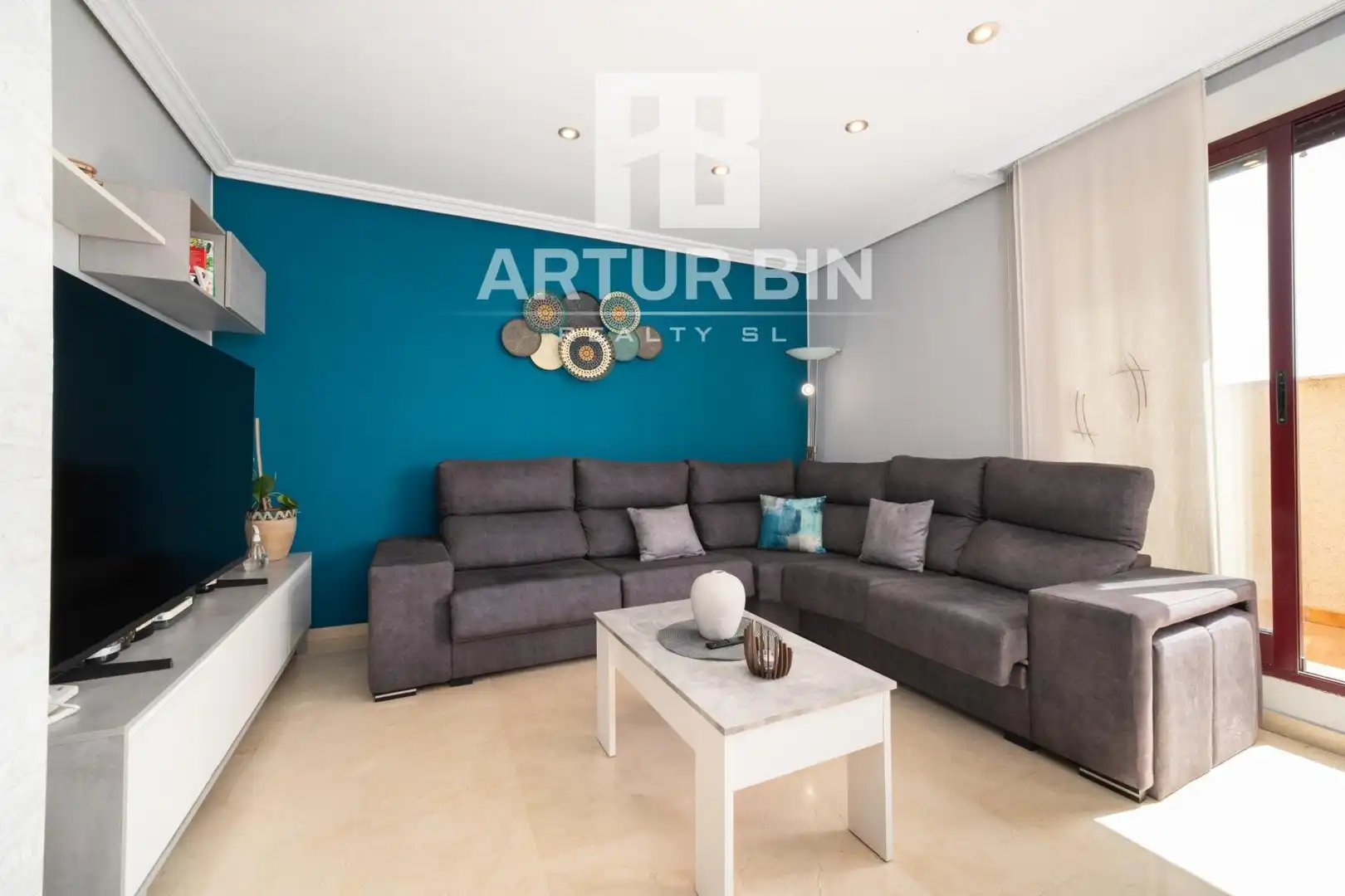 Sala de estar de Ático en venta en Valencia con Calefacción, Jardín privado y Terraza
