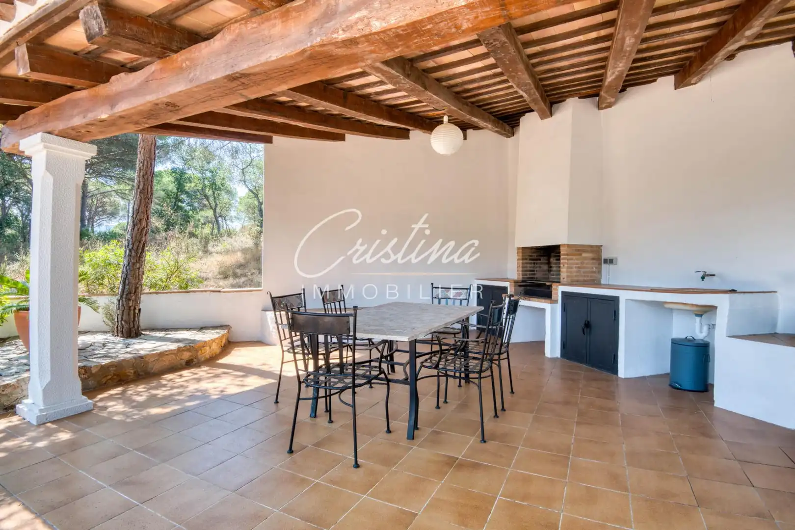 Terrassa de Casa o xalet en venda en Santa Cristina d'Aro amb Calefacció i Piscina