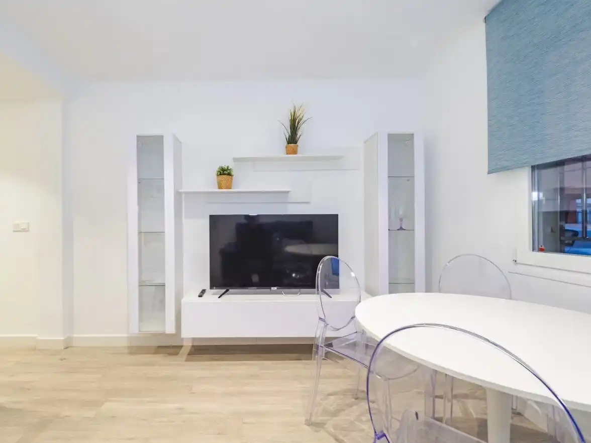 Living room of Flat for rent in Fuengirola  with Air Conditioner, Heating and Parquet flooring
