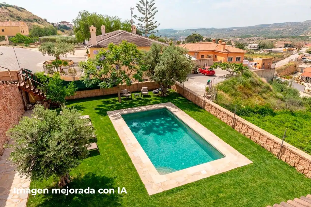 Swimming pool of Houses for sale in Aspe  with Air Conditioner, Heating and Private garden