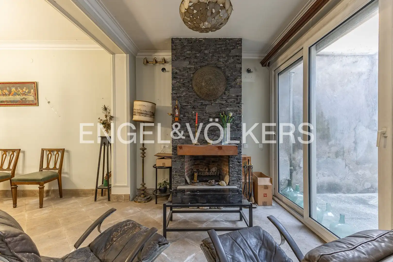 Sala de estar de Casa adosada en venta en Sabadell con Aire acondicionado, Calefacción y Terraza