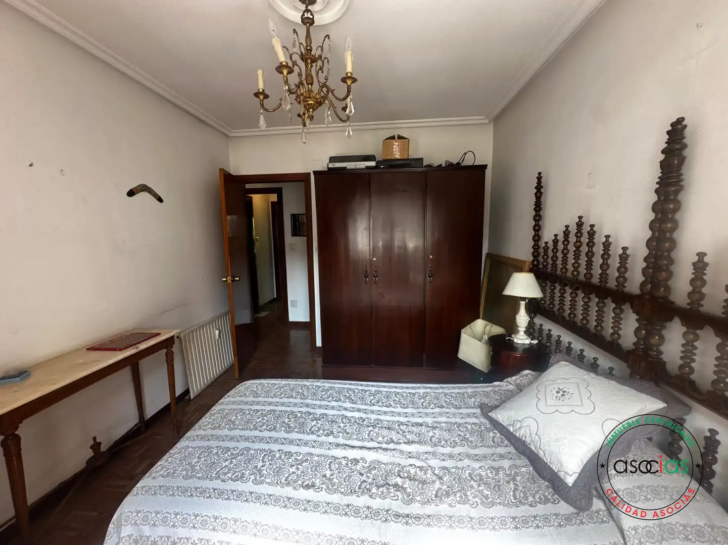 Schlafzimmer von Wohnung zum Verkauf in Langreo mit Heizung, Abstellraum und Balkon