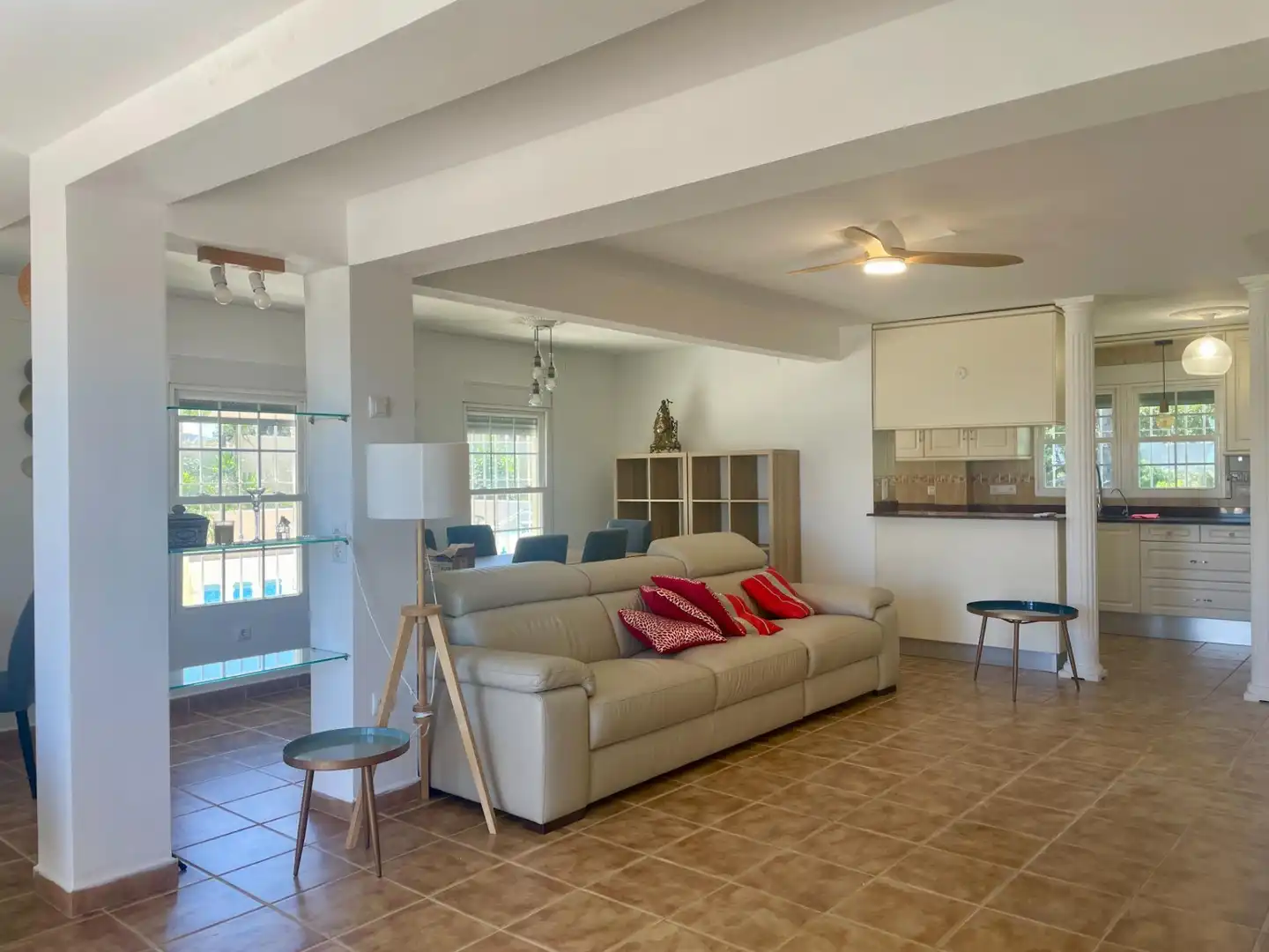 Sala de estar de Casa o chalet en venta en Peñíscola / Peníscola con Aire acondicionado, Jardín privado y Terraza