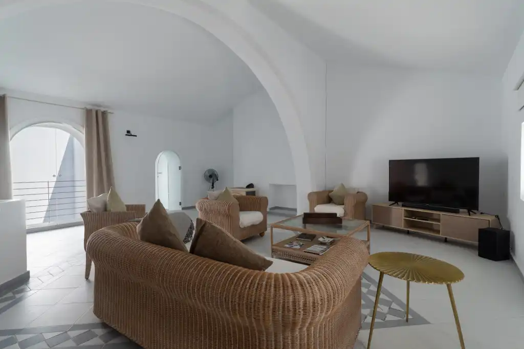 Sala de estar de Casa adosada en venta en Oliva con Terraza y Trastero