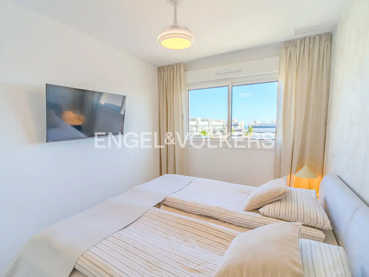 Schlafzimmer von Maisonette zum Verkauf in Santa Pola mit Klimaanlage, Heizung und Terrasse