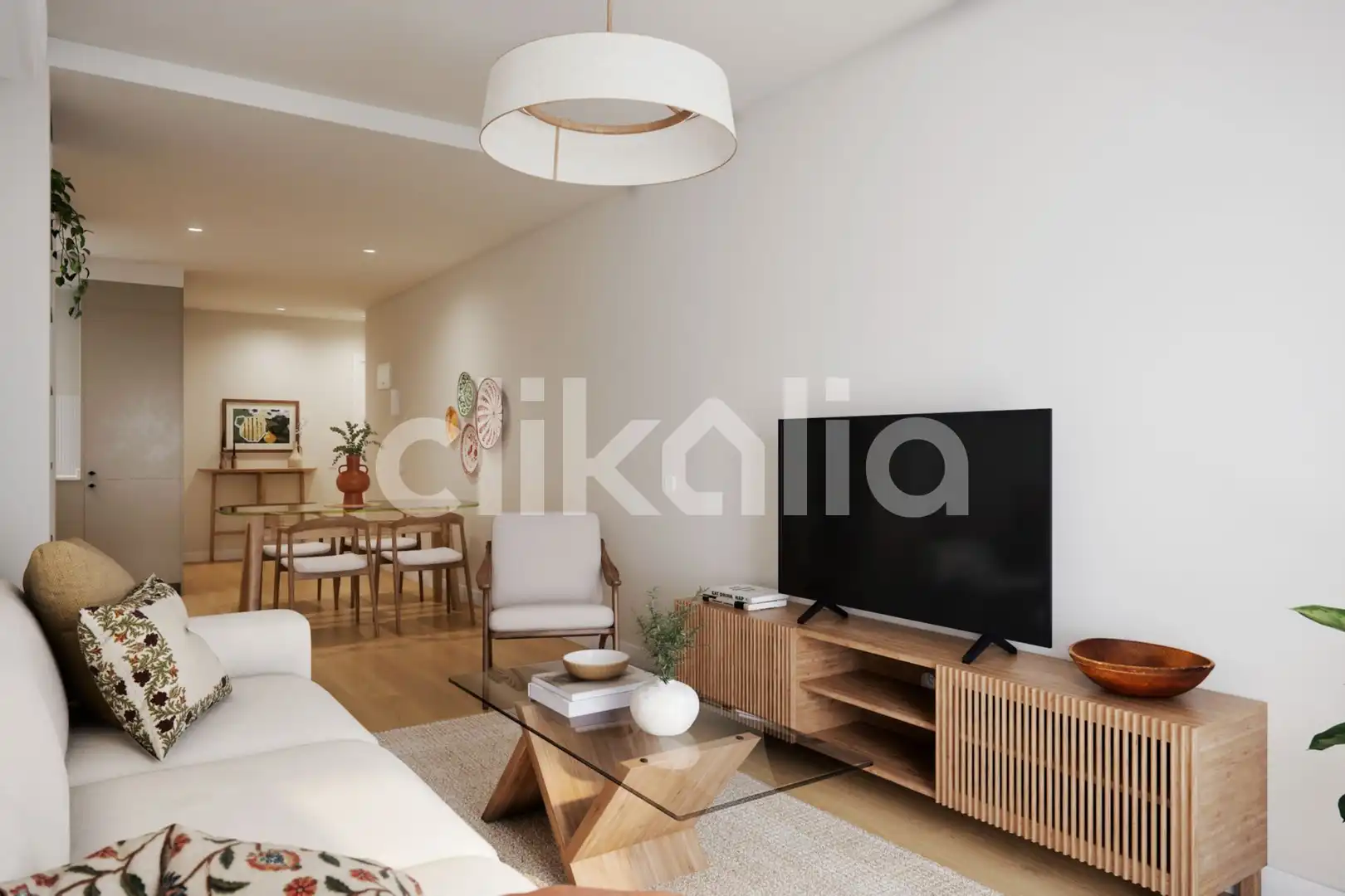 Living room of Flat for sale in Sevilla  with Air Conditioner, Terrace and Balcony