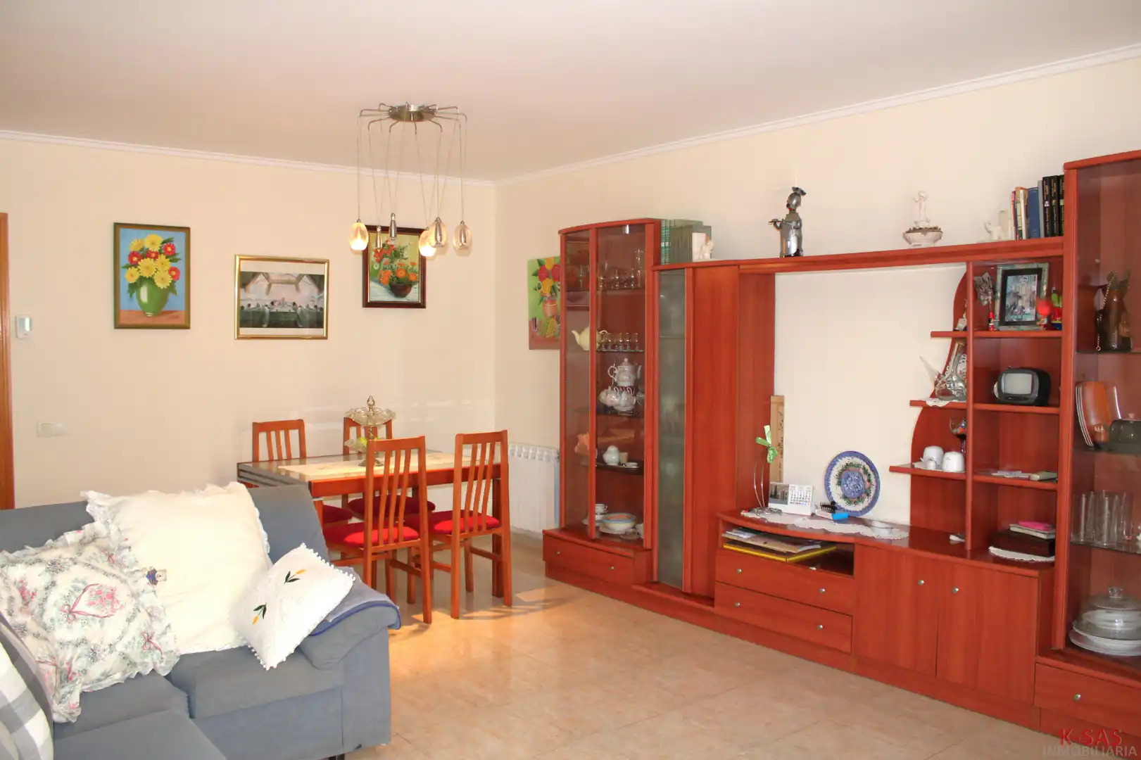 Living room of Flat for sale in Cunit  with Heating, Private garden and Terrace