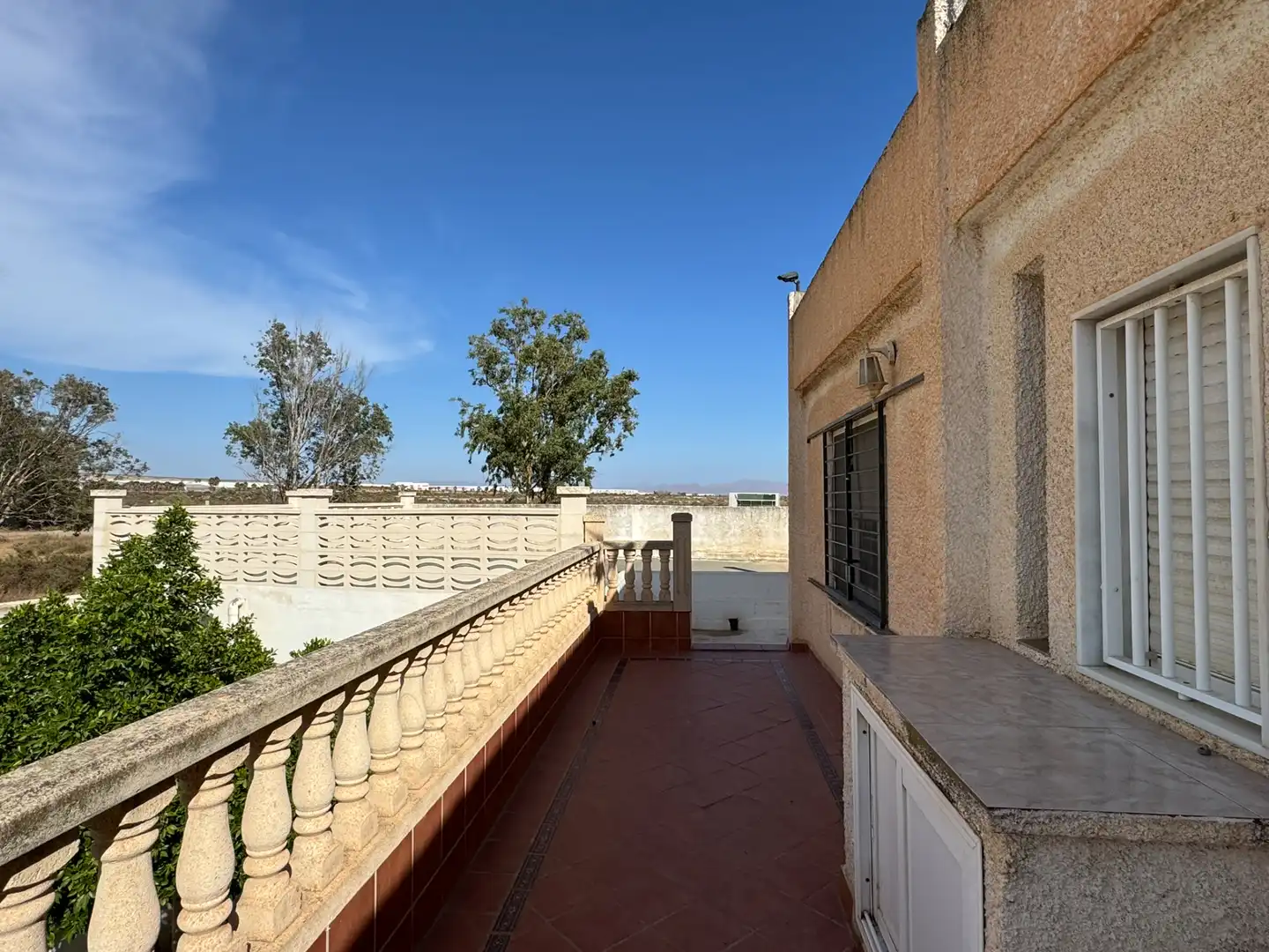 Terrasse von Haus oder Chalet zur Miete in Almería mit Privatgarten, Terrasse und Schwimmbad