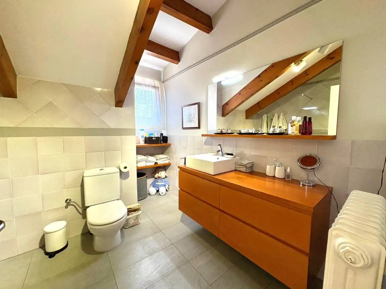 Badezimmer von Maisonette zum Verkauf in Sant Cugat del Vallès mit Klimaanlage, Heizung und Parkett