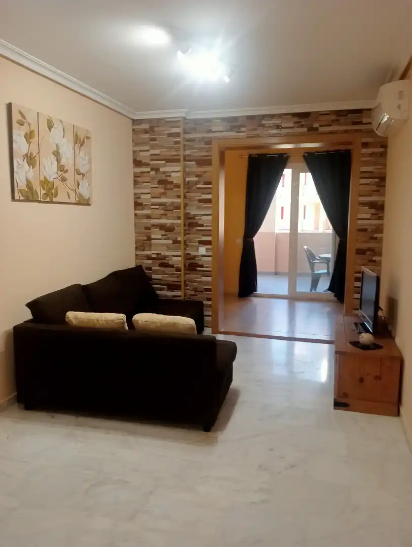 Sala de estar de Piso de alquiler en Fuengirola con Terraza, Amueblado y Horno
