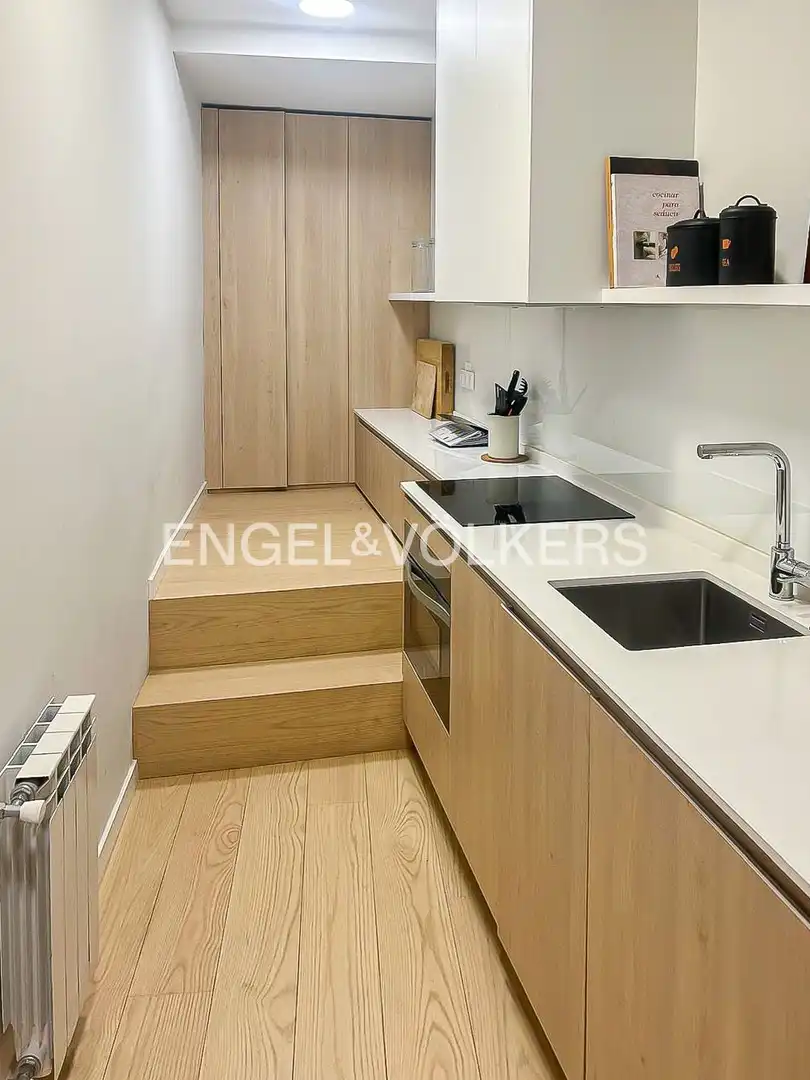 Kitchen of Flat for rent in Madrid  with Air Conditioner, Heating and Furnished