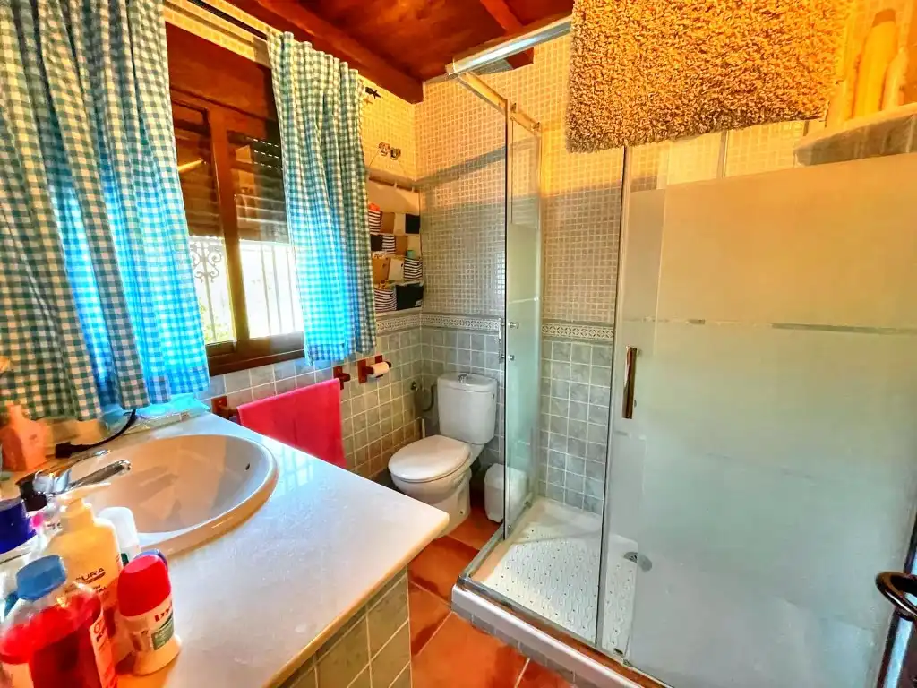Bathroom of Country homes for sale in El Borge  with Air Conditioner, Private garden and Swimming Pool