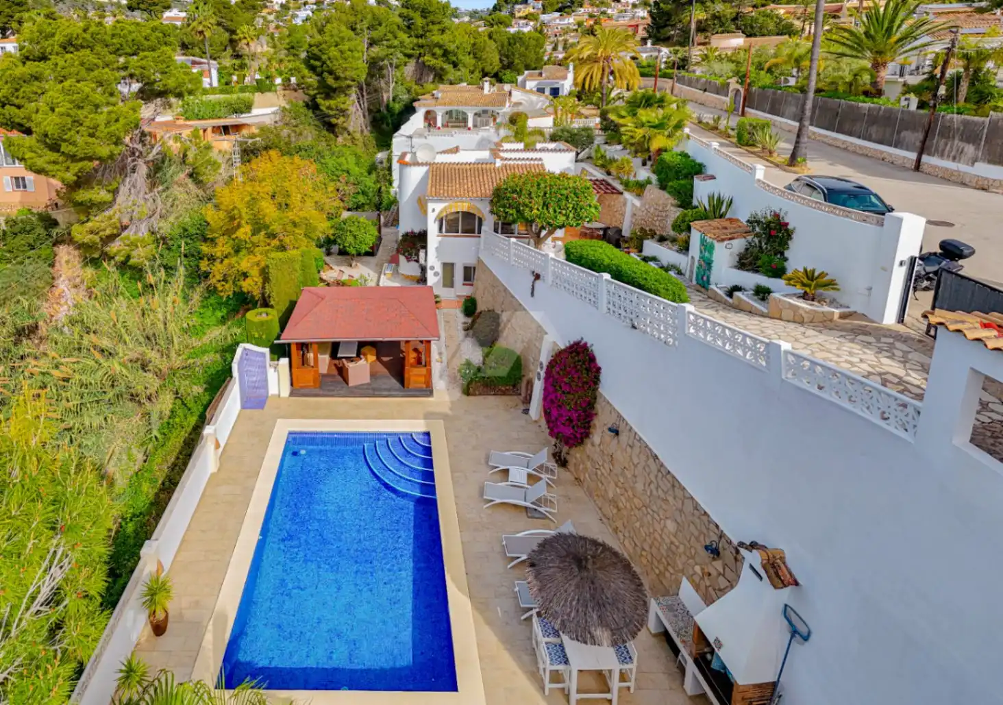 Vista exterior de Casa o xalet en venda en Benissa amb Aire condicionat, Calefacció i Jardí privat