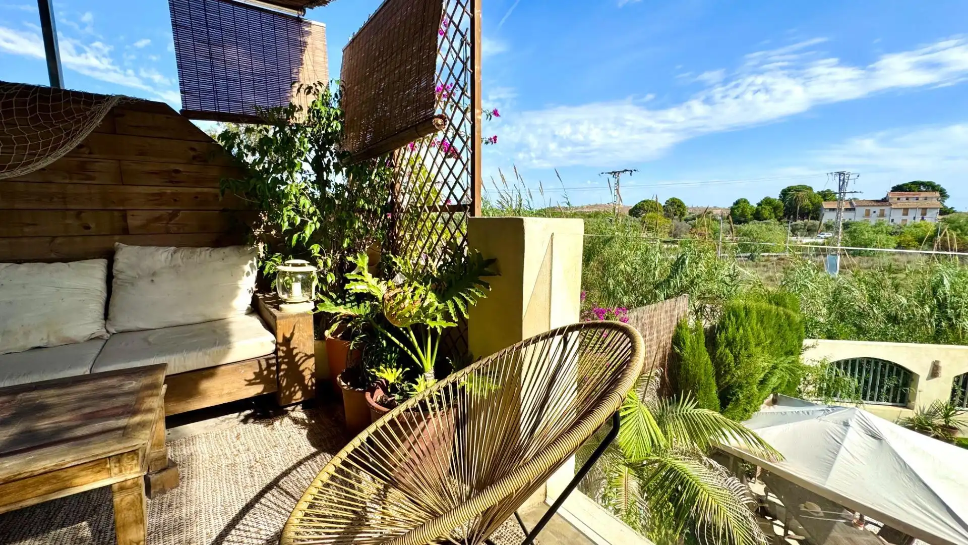 Terrassa de Casa o xalet en venda en Alicante / Alacant amb Jardí privat, Terrassa i Piscina