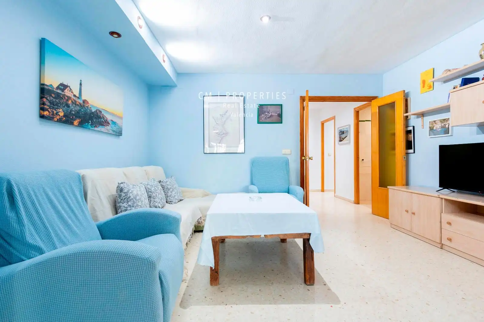 Bedroom of Flat for rent in Alboraya  with Air Conditioner, Heating and Terrace
