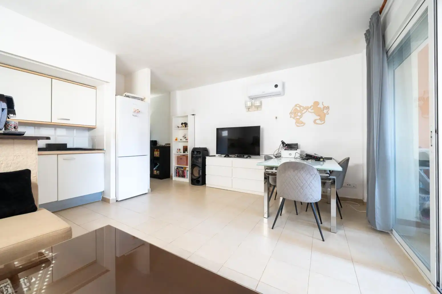Wohnzimmer von Wohnung zum Verkauf in Llucmajor mit Klimaanlage, Heizung und Parkett