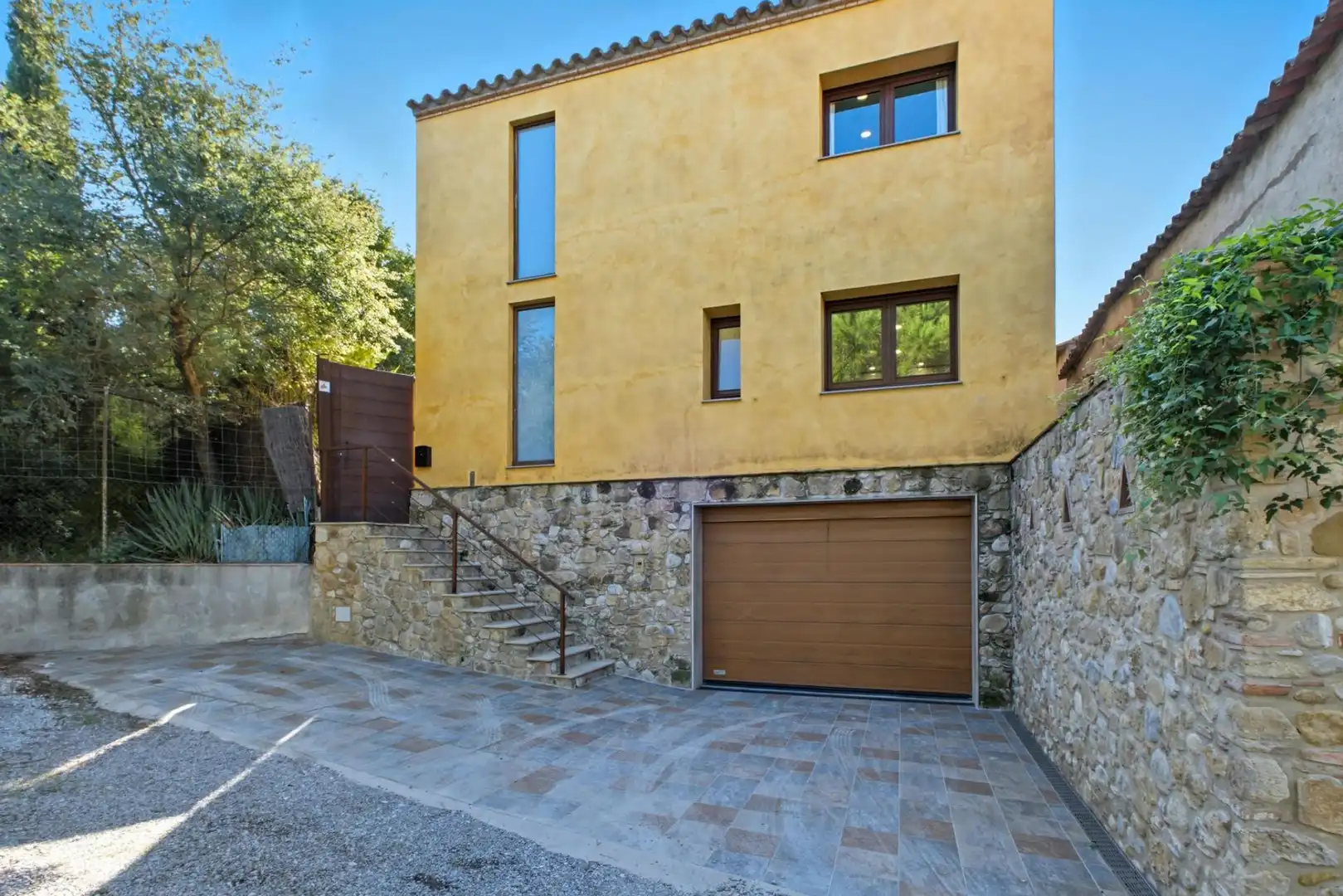 Exterior view of Country homes for sale in Garrigàs  with Private garden, Terrace and Swimming Pool