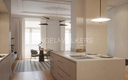 Kitchen of Flat for sale in  Valencia Capital  with Air Conditioner