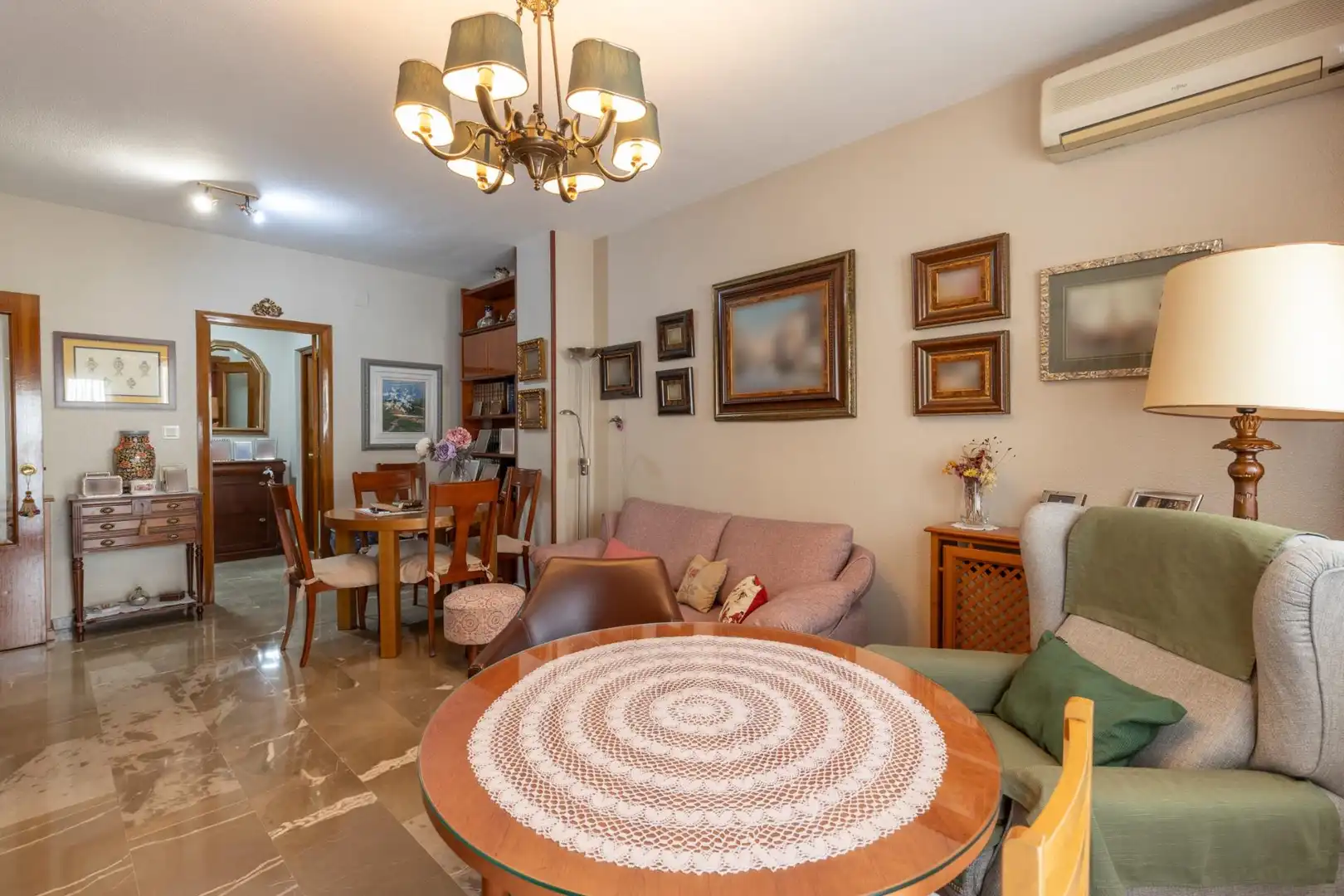 Esszimmer von Wohnung zum Verkauf in Albolote mit Klimaanlage, Heizung und Balkon