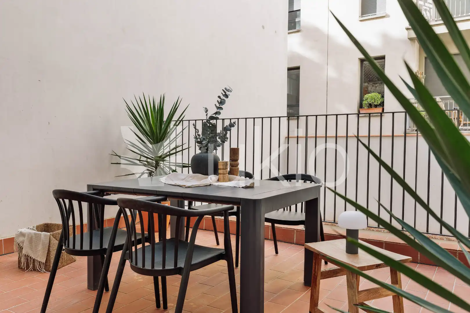 Terraza de Apartamento de alquiler en Barcelona con Aire acondicionado, Calefacción y Terraza
