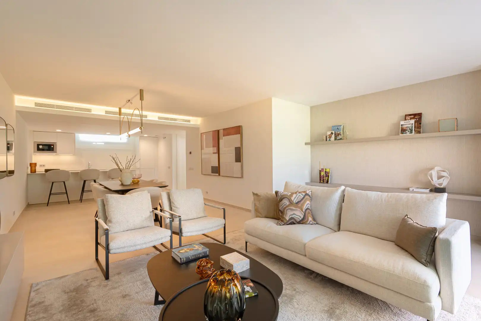 Sala de estar de Dúplex en venta en Marbella con Terraza, Piscina y Piscina comunitaria