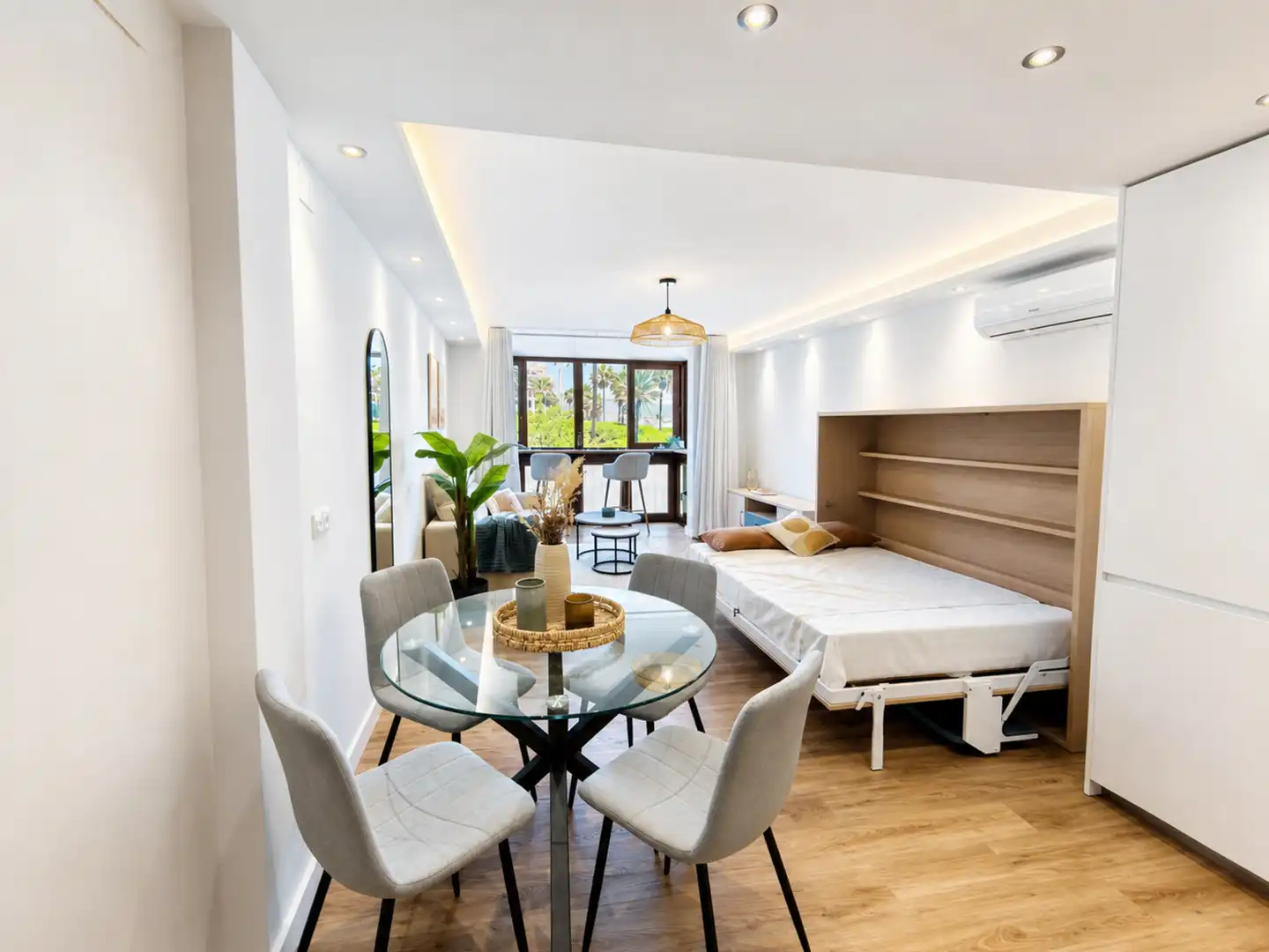 Wohnzimmer von Wohnung zum Verkauf in Manilva mit Klimaanlage, Terrasse und Möbliert