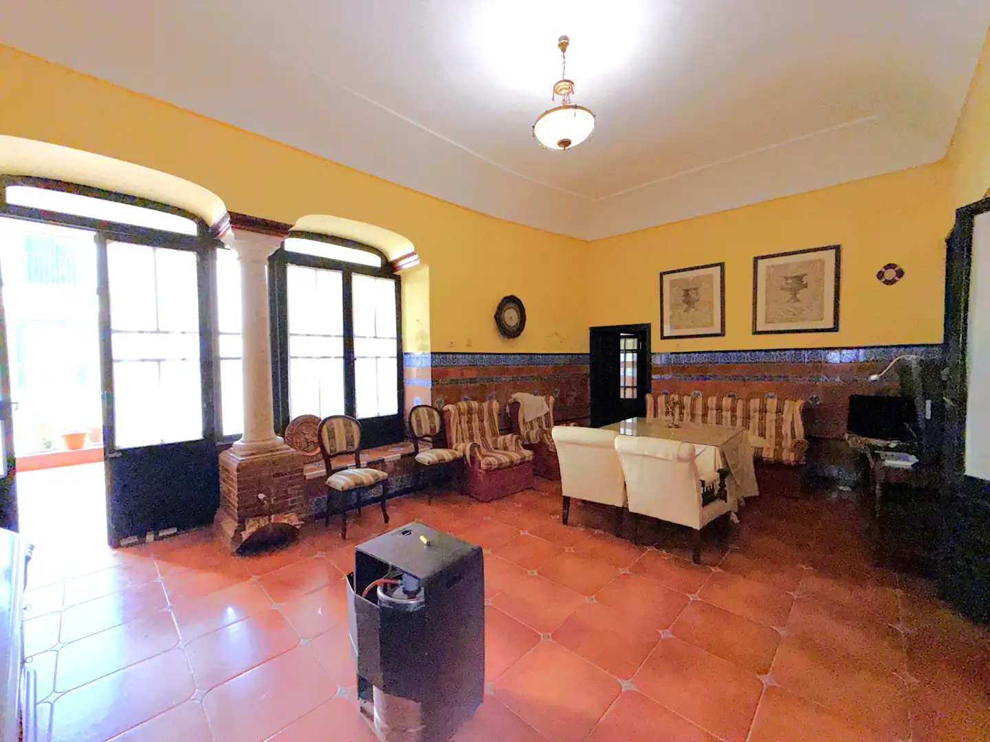 Sala d'estar de Casa adosada en venda en Zafra amb Aire condicionat i Balcó