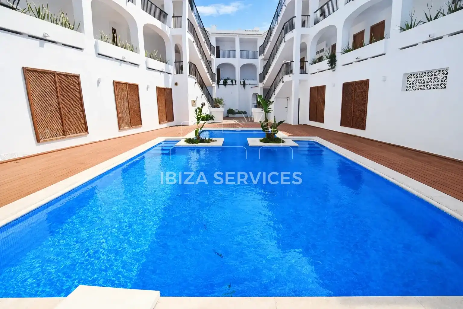Swimming pool of Flat for sale in Santa Eulària des Riu  with Air Conditioner and Swimming Pool
