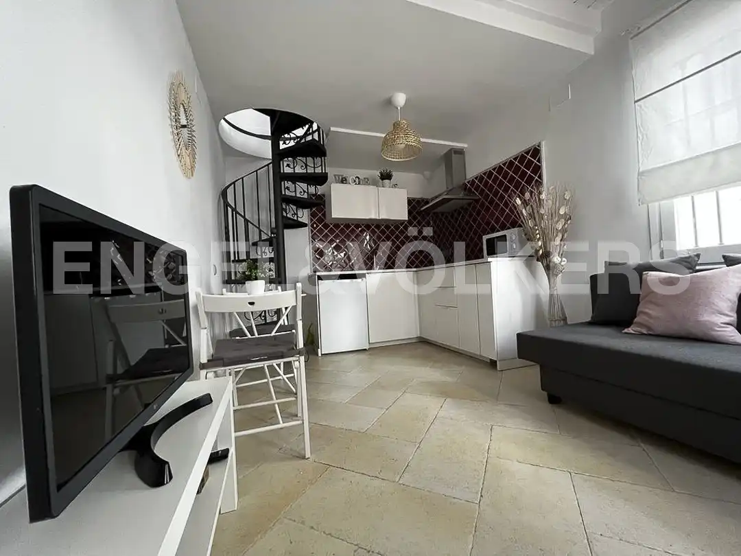 Sala de estar de Piso de alquiler en Sitges con Aire acondicionado y Calefacción